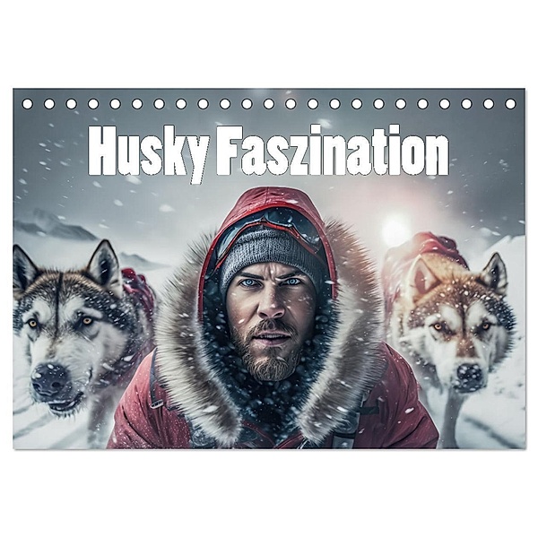 Husky Faszination (Tischkalender 2024 DIN A5 quer), CALVENDO Monatskalender, Liselotte Brunner-Klaus