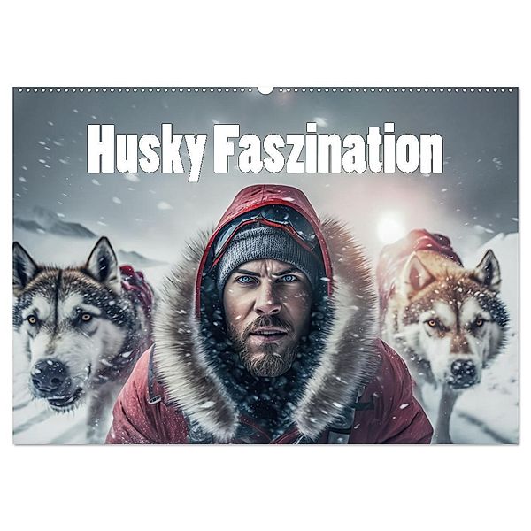 Husky Faszination (Wandkalender 2024 DIN A2 quer), CALVENDO Monatskalender, Liselotte Brunner-Klaus