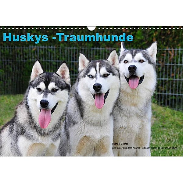 Huskys - Traumhunde (Wandkalender 2023 DIN A3 quer), Michael Ebardt