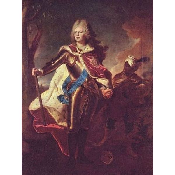 Hyacinthe Rigaud - Porträt Friedrich Augusts II., Kurfürst von Sachsen als Kurprinz - 100 Teile (Puzzle)