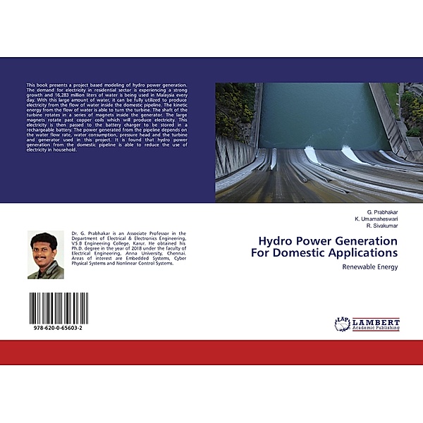 Hydro Power Generation For Domestic Applications, G. Prabhakar, K. Umamaheswari, R. Sivakumar