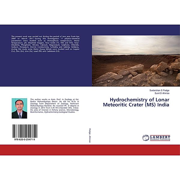 Hydrochemistry of Lonar Meteoritic Crater (MS) India, Sudarshan S Pedge, Sunil D Ahirrao