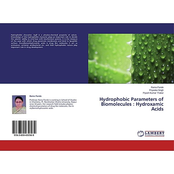 Hydrophobic Parameters of Biomolecules : Hydroxamic Acids, Rama Pande, Priyanka Singh, Piyush Kumar Thakur