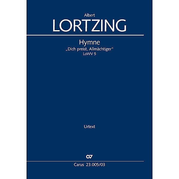 Hymne (Klavierauszug), Albert Lortzing