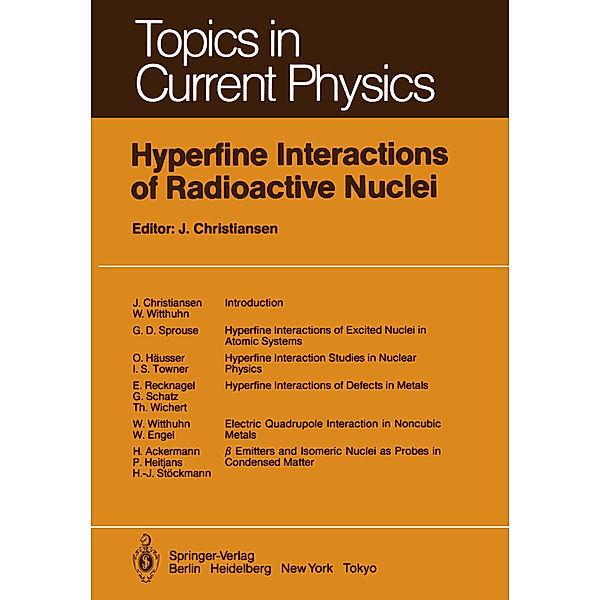 Hyperfine Interactions of Radioactive Nuclei