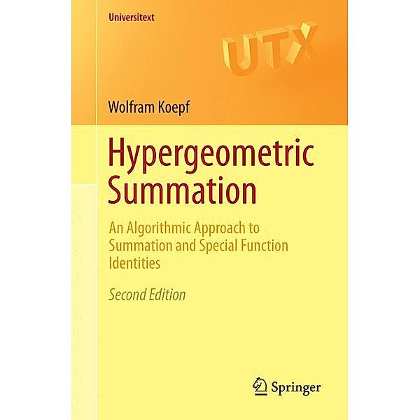 Hypergeometric Summation, Wolfram Koepf