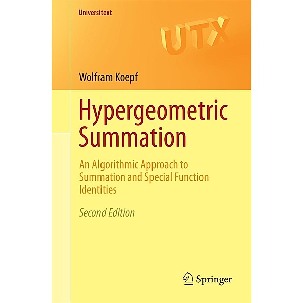 Hypergeometric Summation / Universitext, Wolfram Koepf