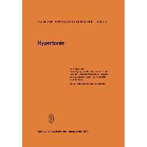 Hypertonie / Nauheimer Fortbildungslehrgänge Bd.37