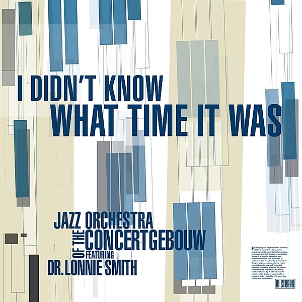 I Didn'T Know What Time It Was, Jazz Orchestra Of The Concertgebouw