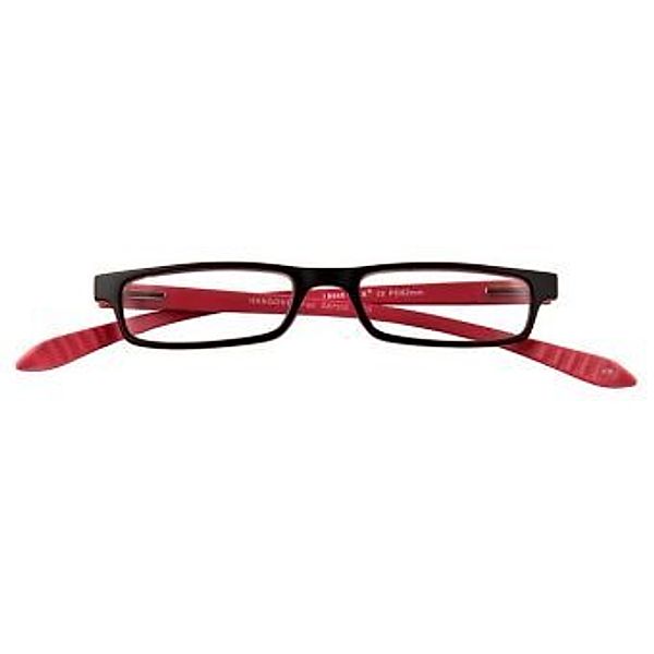 I NEED YOU Lesebrille HANGOVER Fun, schwarz-rot, +2.50 dpt., Material: Kunststoff. Farbe: schwarz-rot