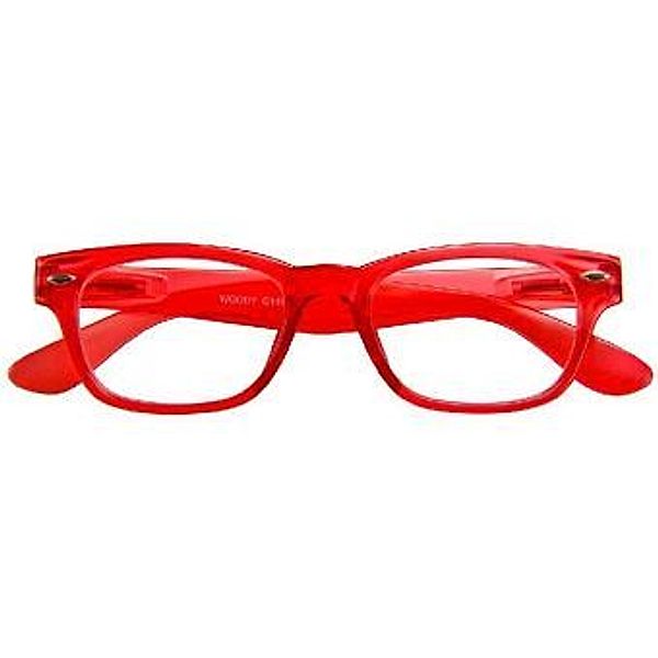 I NEED YOU Lesebrille WOODY, rot, +4.00 dpt., I NEED YOU