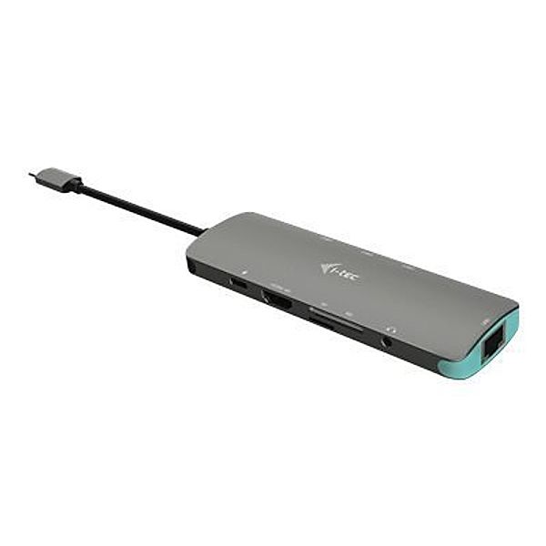 I-TEC USB C Metal Nano Docking Station 1xHDMI 4K 1xSD Kartenleser 1xmicroSD Kartenleser 1xGLAN 1xAudio 3x USB 3.0 Port 1x USB-C PD