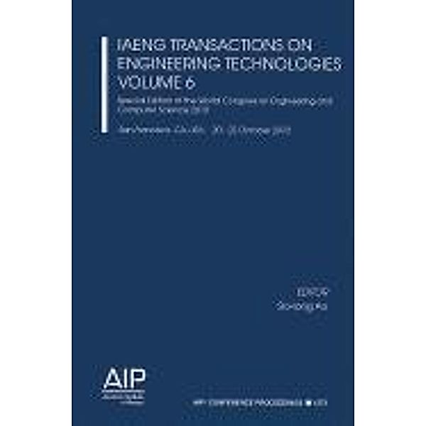 IAENG Transactions on Engineering Technologies Volume 6 - Special Edition of the World Congress on Engineering and Compu