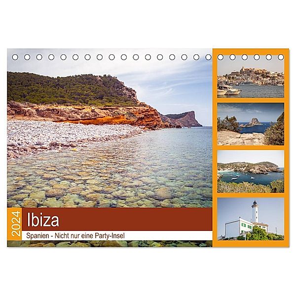 Ibiza - Spanien (Tischkalender 2024 DIN A5 quer), CALVENDO Monatskalender, Calvendo