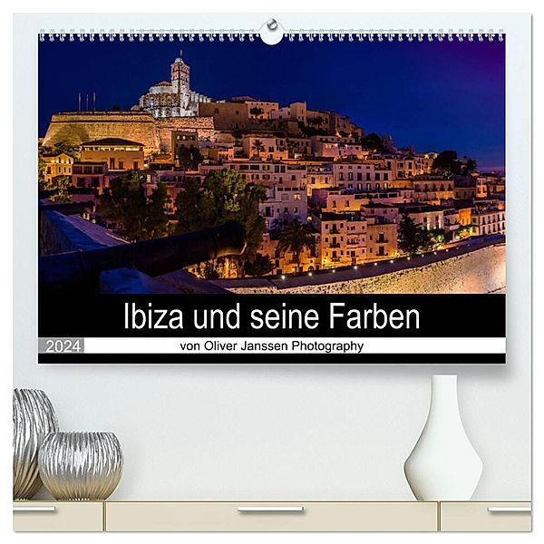 Ibiza und seine Farben (hochwertiger Premium Wandkalender 2024 DIN A2 quer), Kunstdruck in Hochglanz, Oliver Janssen