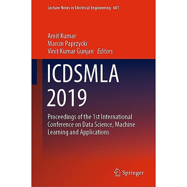 ICDSMLA 2019 / Lecture Notes in Electrical Engineering Bd.601