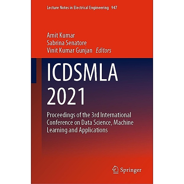 ICDSMLA 2021 / Lecture Notes in Electrical Engineering Bd.947