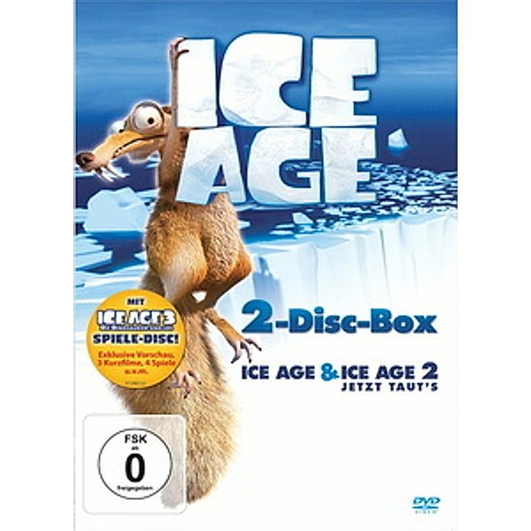 Ice Age & Ice Age 2 Doppelbox mit Ice Age 3 Spiele Disc