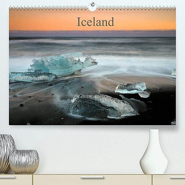 Iceland, UK-Version (Premium, hochwertiger DIN A2 Wandkalender 2023, Kunstdruck in Hochglanz), Rainer Großkopf
