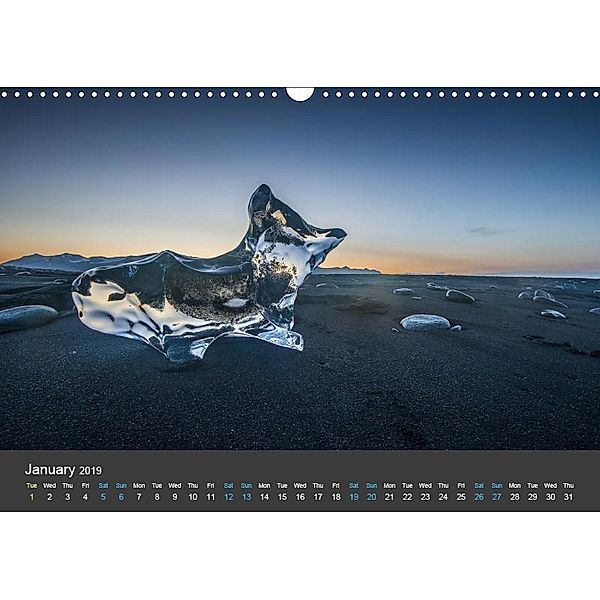 Iceland / UK-Version (Wall Calendar 2019 DIN A3 Landscape), Roman Burri
