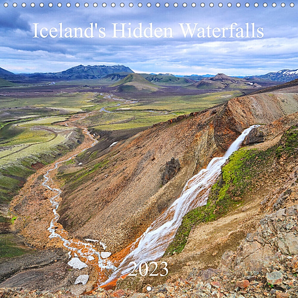Iceland's Hidden Waterfalls (Wall Calendar 2023 300 × 300 mm Square), Rainer Großkopf
