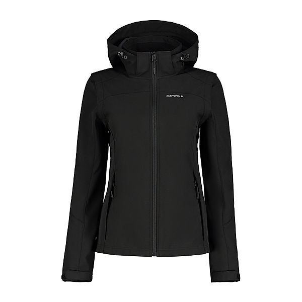 Icepeak ICEPEAK Softshelljacke Damen Poipu, schwarz (Größe: 36)