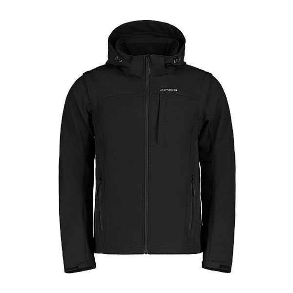 Icepeak ICEPEAK Softshelljacke Herren Bowers, schwarz (Größe: 48)