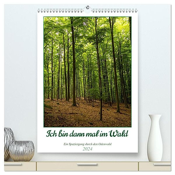 Ich bin dann mal im Wald (hochwertiger Premium Wandkalender 2024 DIN A2 hoch), Kunstdruck in Hochglanz, Peter Krieger