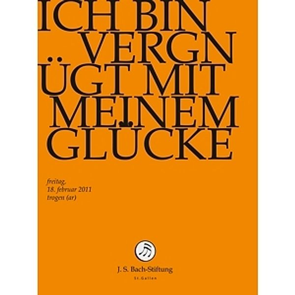 Ich Bin Vergnügt Mit Meinem, J.S.Bach-Stiftung, Rudolf Lutz