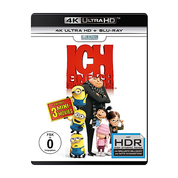 Ich - Einfach unverbesserlich (4K Ultra HD), Jason Segel Russell Brand Steve Carell