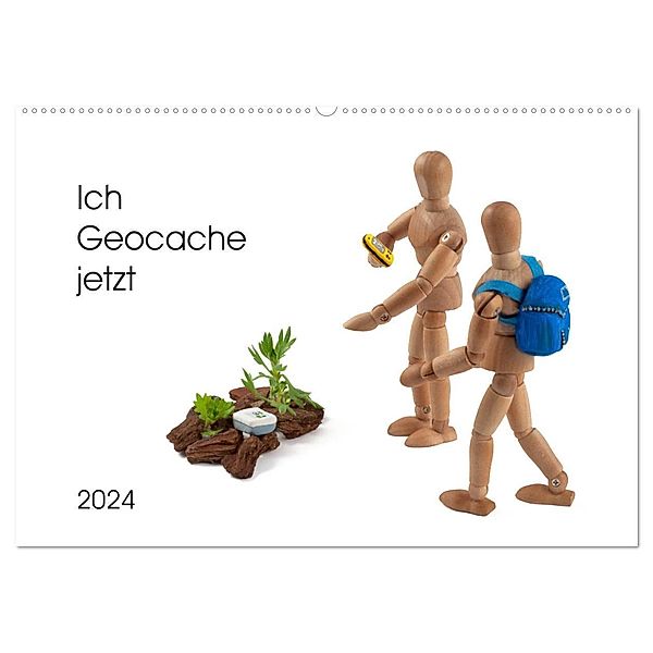 Ich Geocache jetzt (Wandkalender 2024 DIN A2 quer), CALVENDO Monatskalender, Kerstin Waurick