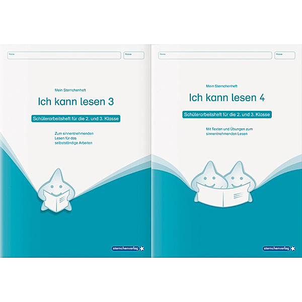 Ich kann lesen 3 & 4, 2 Schülerarbeitshefte für die 2. und 3. Klasse, sternchenverlag GmbH, Katrin Langhans