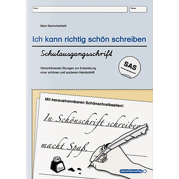 Ich kann richtig schön schreiben - Schulausgangsschrift, sternchenverlag GmbH, Katrin Langhans