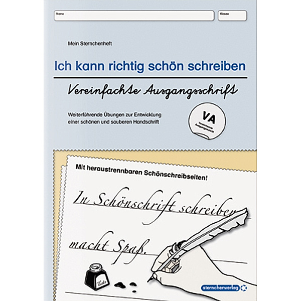 Ich kann richtig schön schreiben - Vereinfachte Ausgangsschrift, sternchenverlag GmbH, Katrin Langhans
