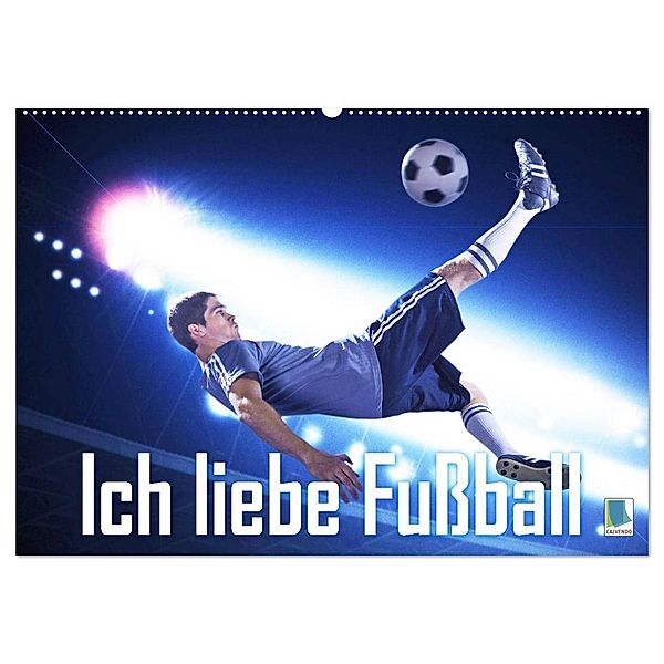 Ich liebe Fußball (Wandkalender 2024 DIN A2 quer), CALVENDO Monatskalender, Calvendo