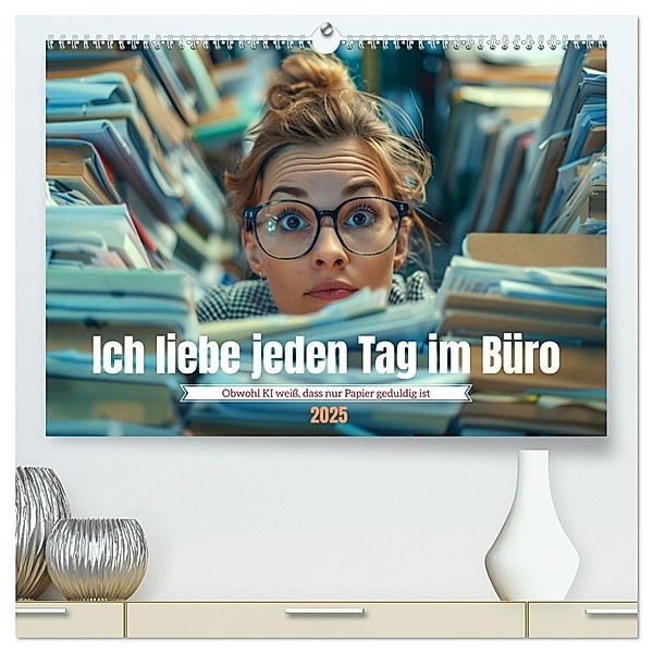 Ich liebe jeden Tag im Büro (hochwertiger Premium Wandkalender 2025 DIN A2 quer), Kunstdruck in Hochglanz, Calvendo, Kerstin Waurick