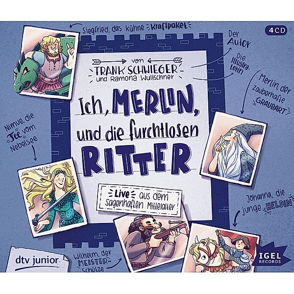 Ich, Merlin, und die furchtlosen Ritter, 4 Audio-CD, Frank Schwieger