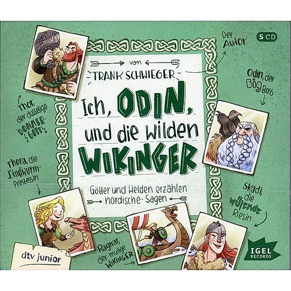 Ich, Odin, und die wilden Wikinger, 5 Audio-CD, Frank Schwieger