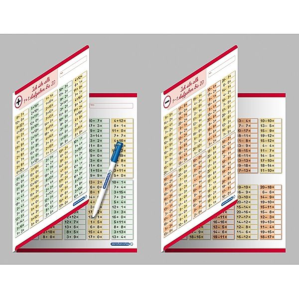 Ich übe alle Additionsaufgaben und Subtraktionsaufgaben im Zahlenraum bis 20 mit Stift, Katrin Langhans, sternchenverlag GmbH