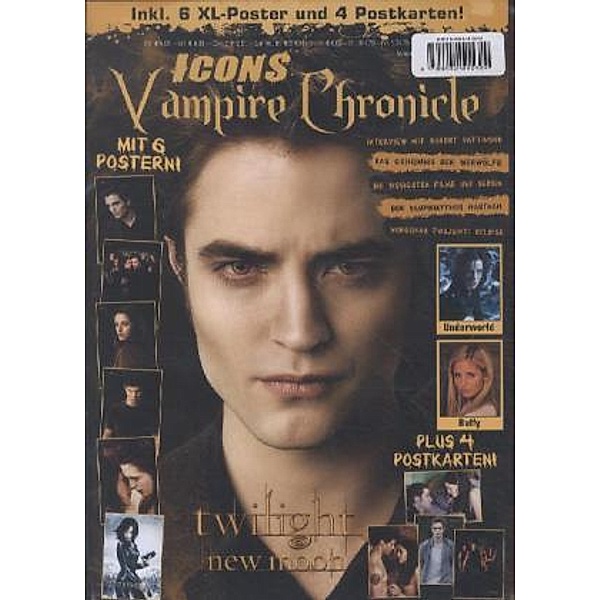 Icons Vampire Chronicle, limitiertes Bundle (2 Ausgaben): Postermag 2 + Twilight: New Moon, 2 Tle.