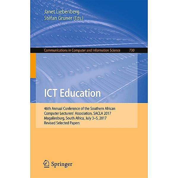 ICT Education / Communications in Computer and Information Science Bd.730