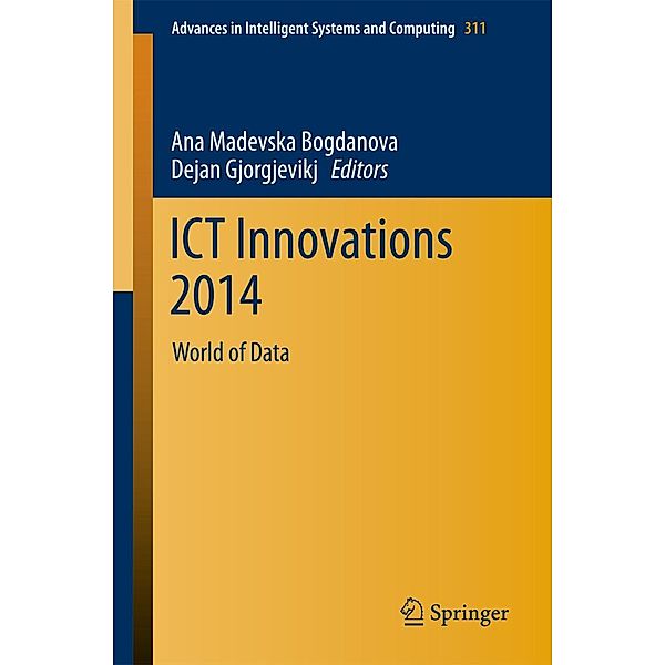 ICT Innovations 2014 / Advances in Intelligent Systems and Computing Bd.311