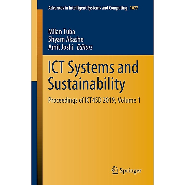 ICT Systems and Sustainability / Advances in Intelligent Systems and Computing Bd.1077