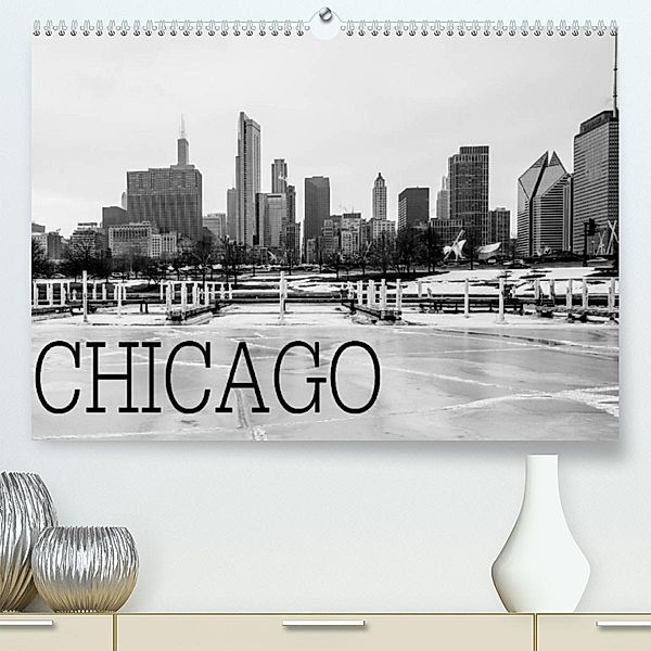 Icy Chicago (Premium, hochwertiger DIN A2 Wandkalender 2023, Kunstdruck in Hochglanz), David Stein