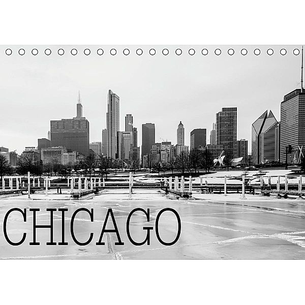 Icy Chicago (Tischkalender 2021 DIN A5 quer), David Stein