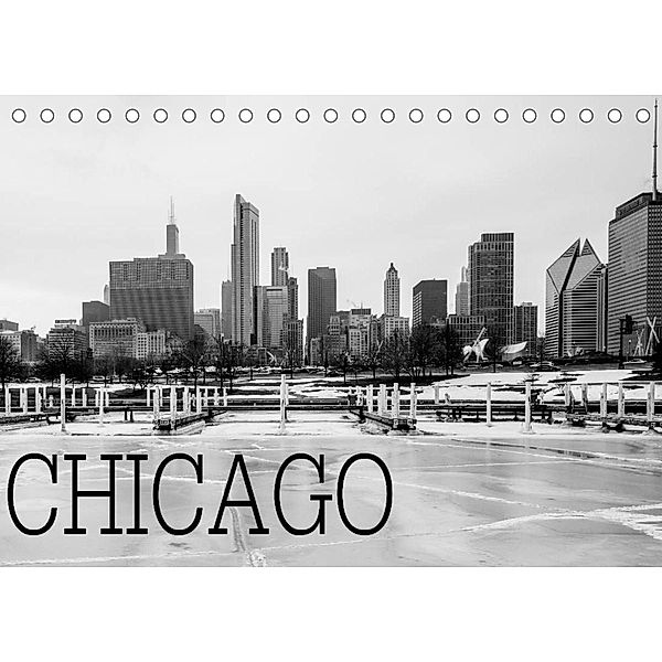 Icy Chicago (Tischkalender 2023 DIN A5 quer), David Stein