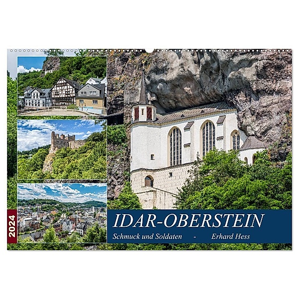 Idar-Oberstein - Schmuck und Soldaten (Wandkalender 2024 DIN A2 quer), CALVENDO Monatskalender, Erhard Hess