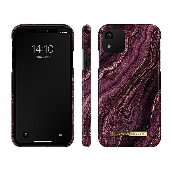 IDEAL OF SWEDEN iPhone 11/XR Fashion Case Golden Plum