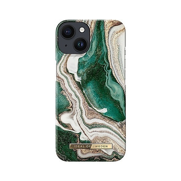 IDEAL OF SWEDEN iPhone 14/13 Fashion Case Golden Jade Marble