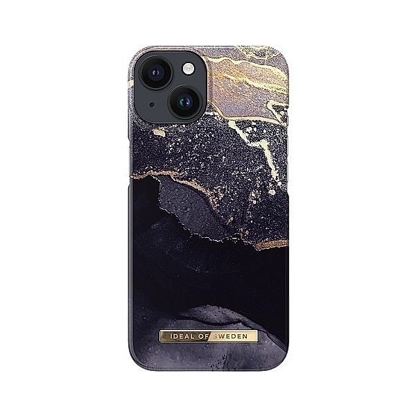 IDEAL OF SWEDEN iPhone 14 Fashion Case Golden Twilight Marble